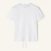 T-shirt en coton avec détail ruban