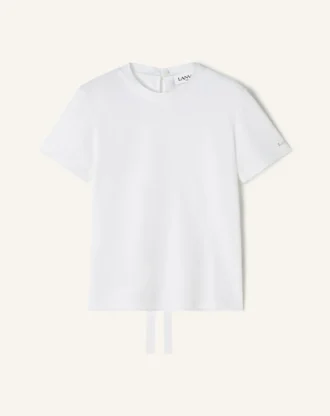 T-shirt en coton avec détail ruban