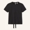 T-shirt en coton avec détail ruban