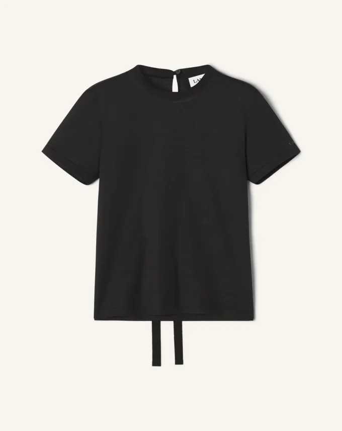 T-shirt en coton avec détail ruban