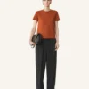 Pantalon large en flanelle