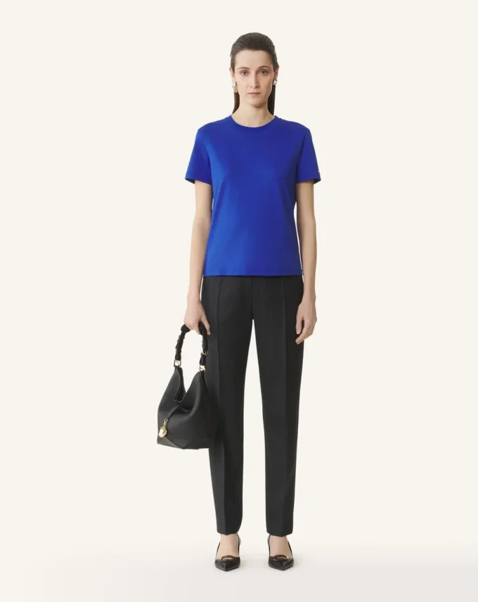 T-shirt en coton avec détail ruban