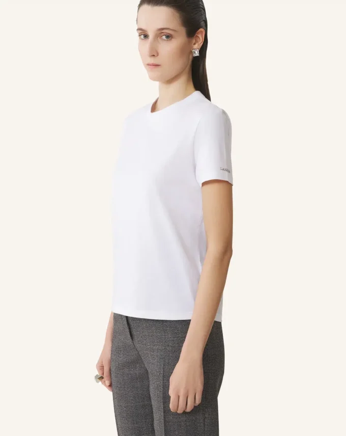 T-shirt en coton avec détail ruban