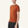 T-shirt en coton avec détail ruban