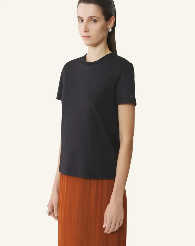 T-shirt en coton avec détail ruban