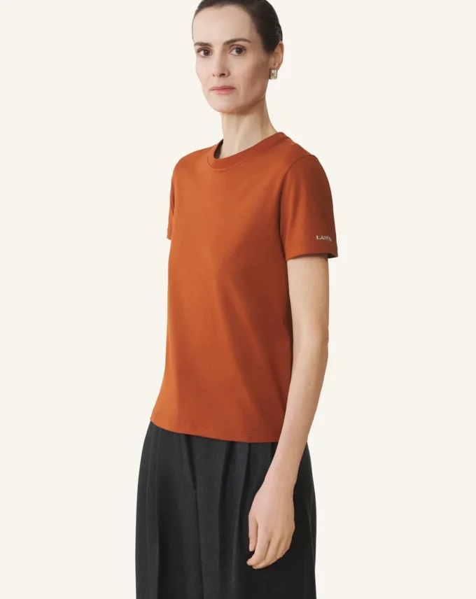 T-shirt en coton avec détail ruban