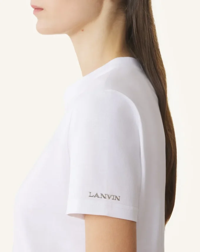 T-shirt en coton avec détail ruban