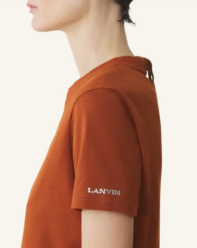 T-shirt en coton avec détail ruban