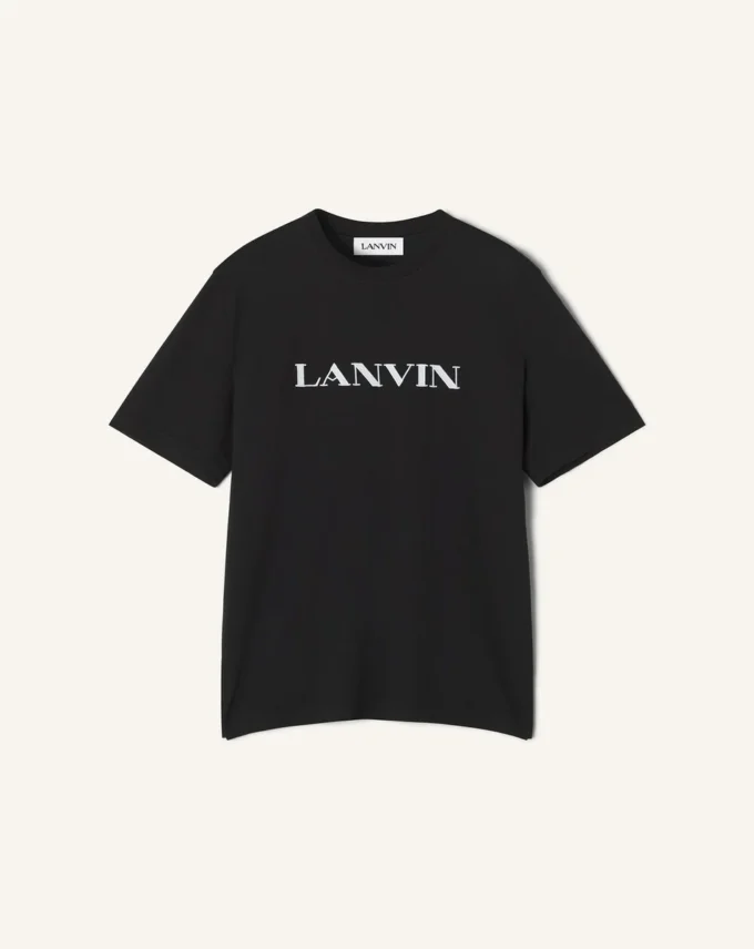 T-shirt en coton brodé Lanvin