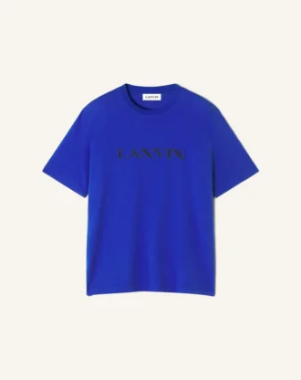 T-shirt en coton brodé Lanvin