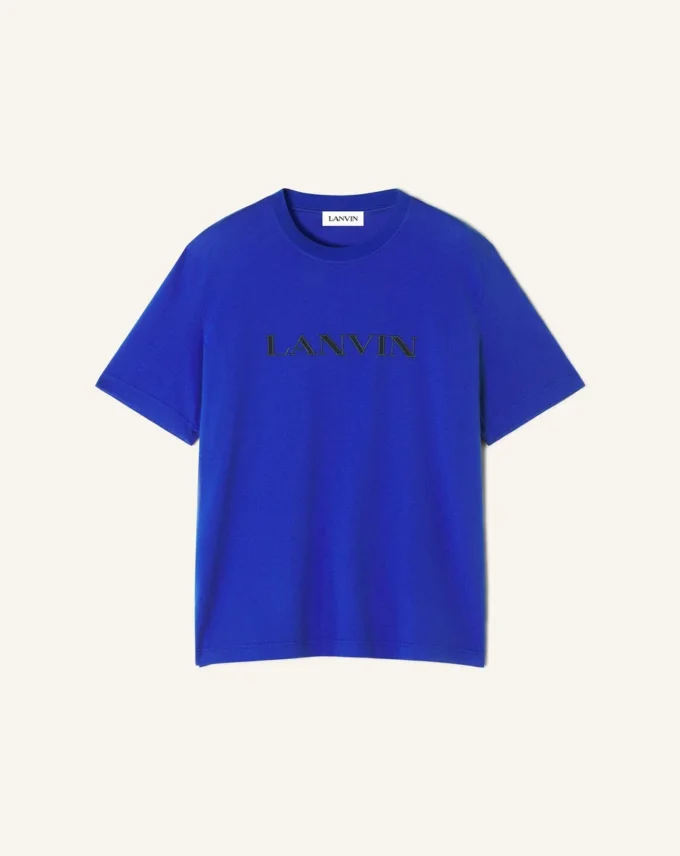 T-shirt en coton brodé Lanvin
