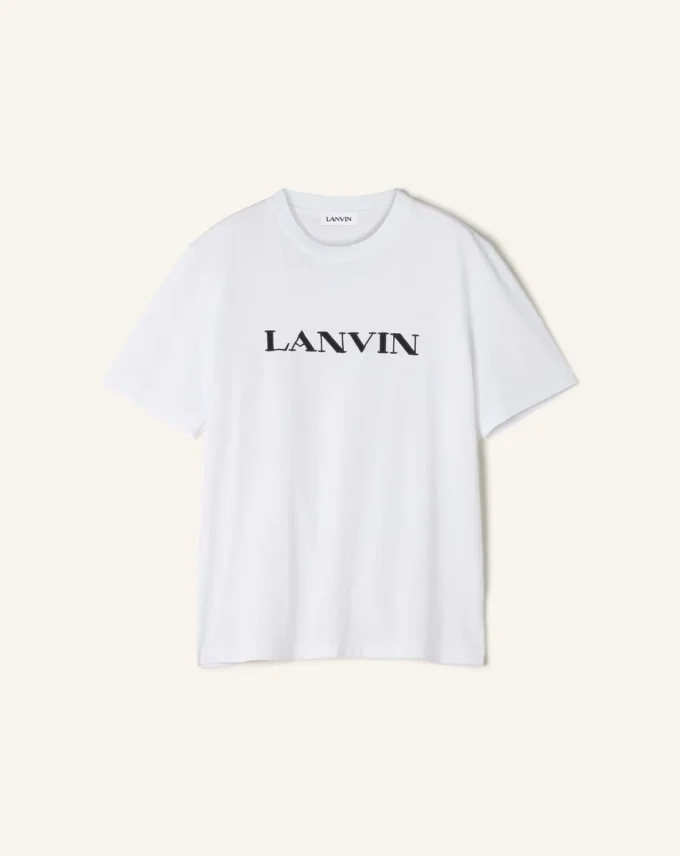 T-shirt en coton brodé Lanvin