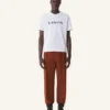 T-shirt en coton brodé Lanvin
