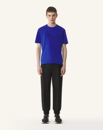 T-shirt en coton brodé Lanvin