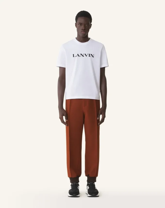 T-shirt en coton brodé Lanvin