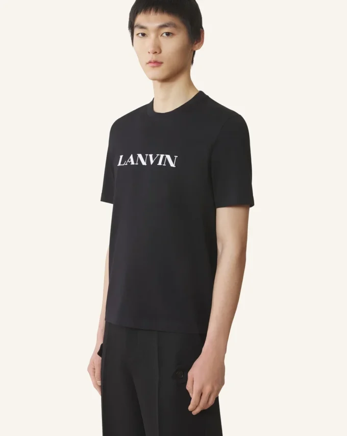 T-shirt en coton brodé Lanvin