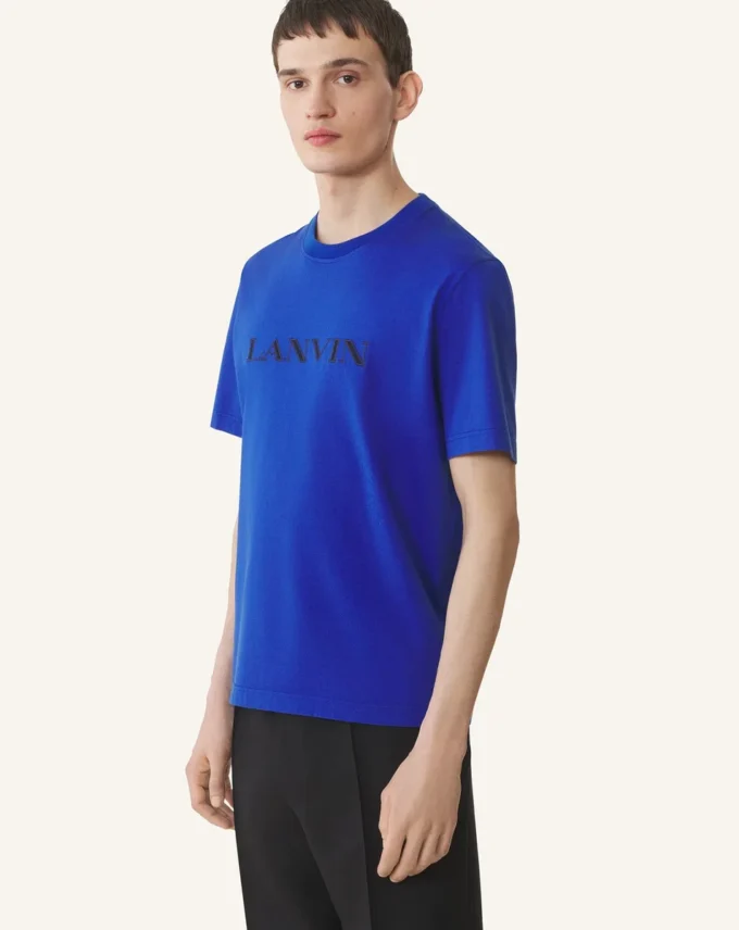 T-shirt en coton brodé Lanvin