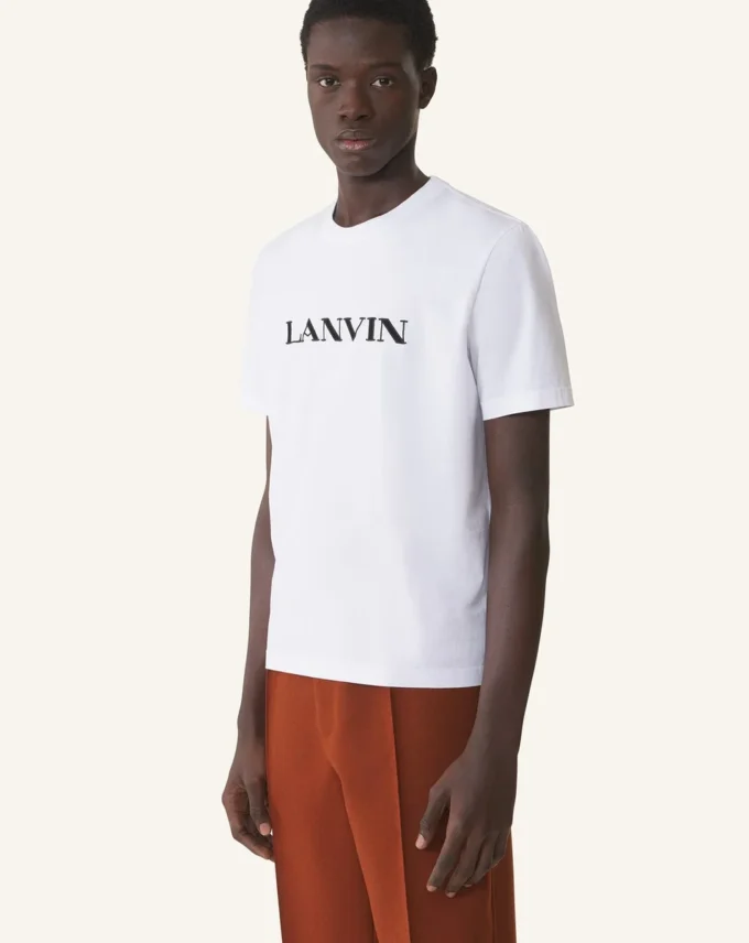 T-shirt en coton brodé Lanvin
