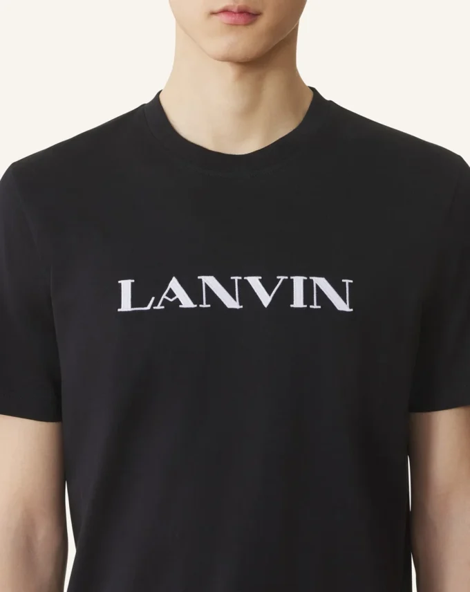 T-shirt en coton brodé Lanvin