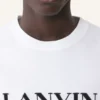 T-shirt en coton brodé Lanvin