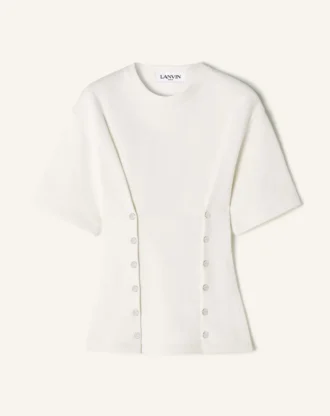 T-shirt en coton molletonné