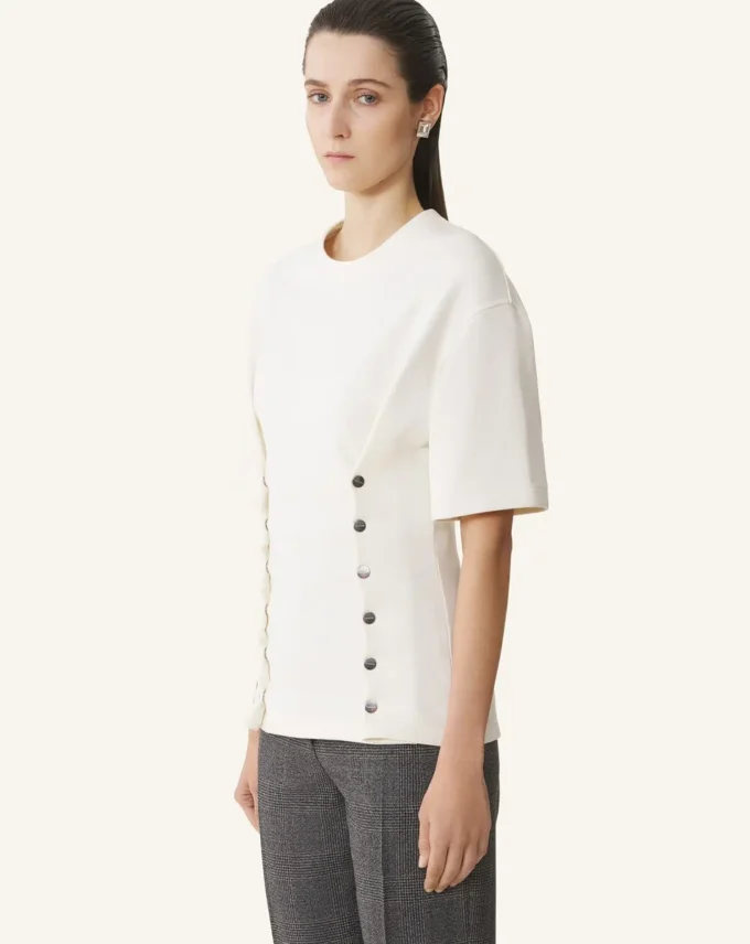 T-shirt en coton molletonné