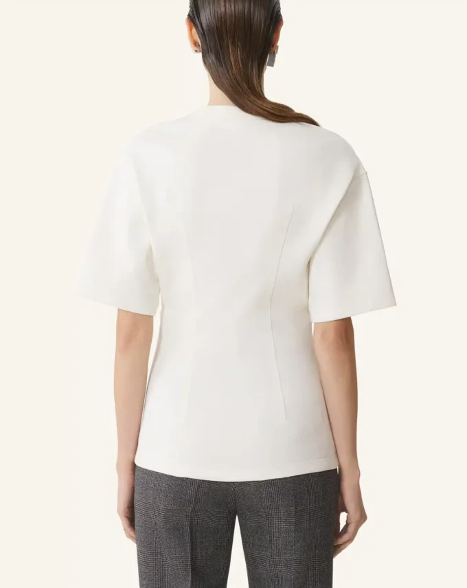 T-shirt en coton molletonné