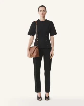 T-shirt en coton molletonné et cachemire