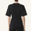 T-shirt en coton molletonné et cachemire
