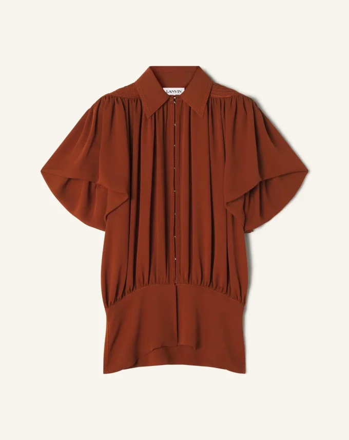 Top en georgette de soie