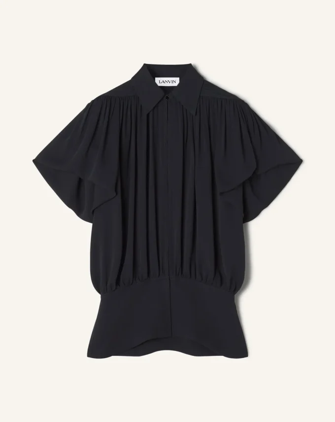 Top en georgette de soie