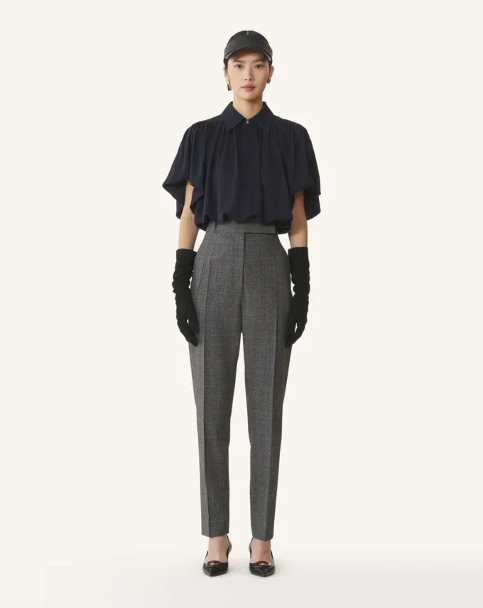 Top en georgette de soie