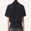 Top en georgette de soie
