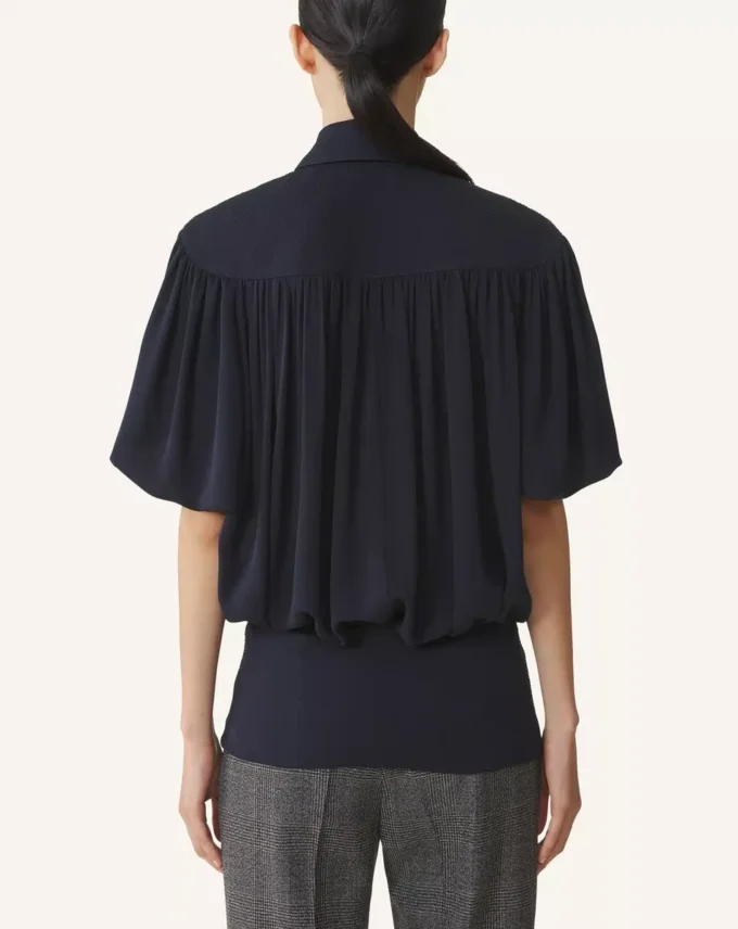 Top en georgette de soie