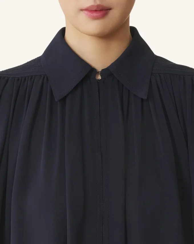 Top en georgette de soie