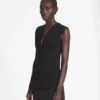 Top en jersey à décolleté plongeant