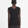 Top en jersey à décolleté plongeant