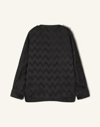 Top fluide en viscose jacquard