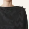 Top fluide en viscose jacquard