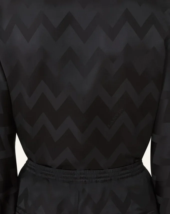 Top fluide en viscose jacquard