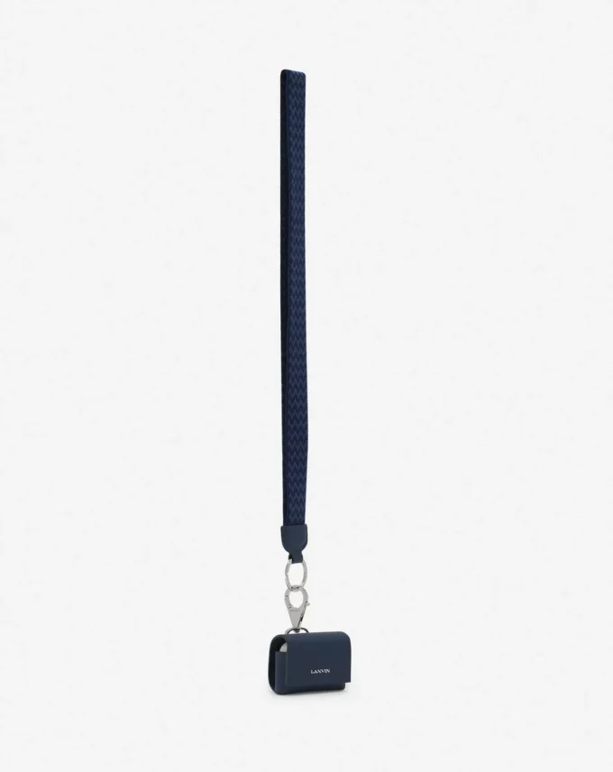 Étui en cuir signature Lanvin pour Airpods Pro