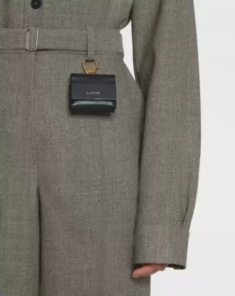 Étui en cuir signature Lanvin pour Airpods Pro
