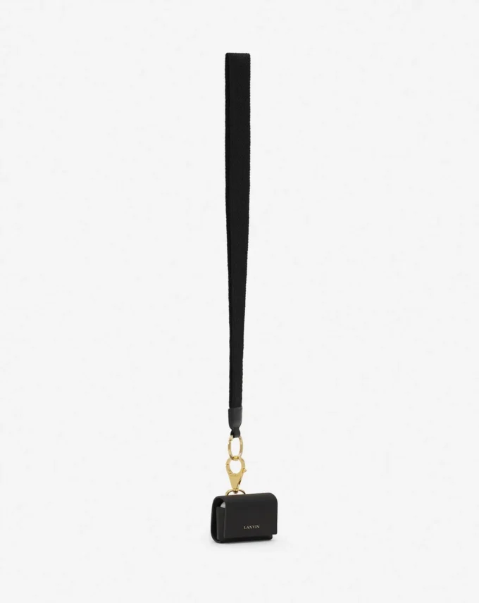 Étui en cuir signature Lanvin pour Airpods Pro