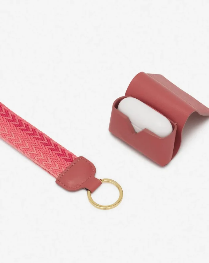 Étui en cuir signature Lanvin pour Airpods Pro