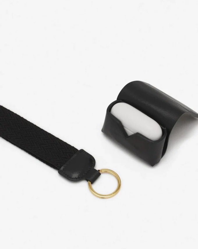 Étui en cuir signature Lanvin pour Airpods Pro