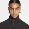 Veste ajustée en laine et viscose