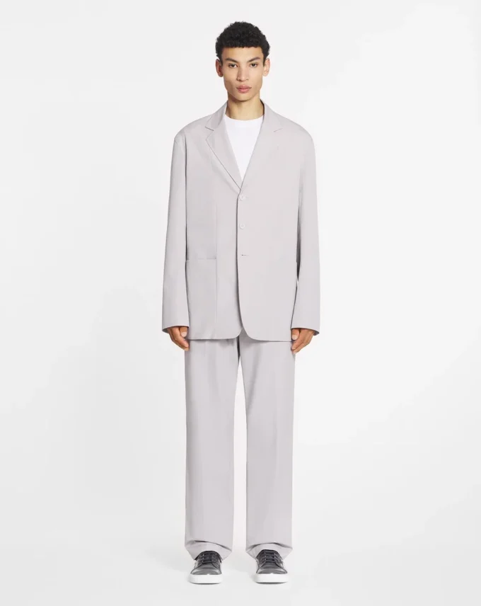 Veste droite en coton