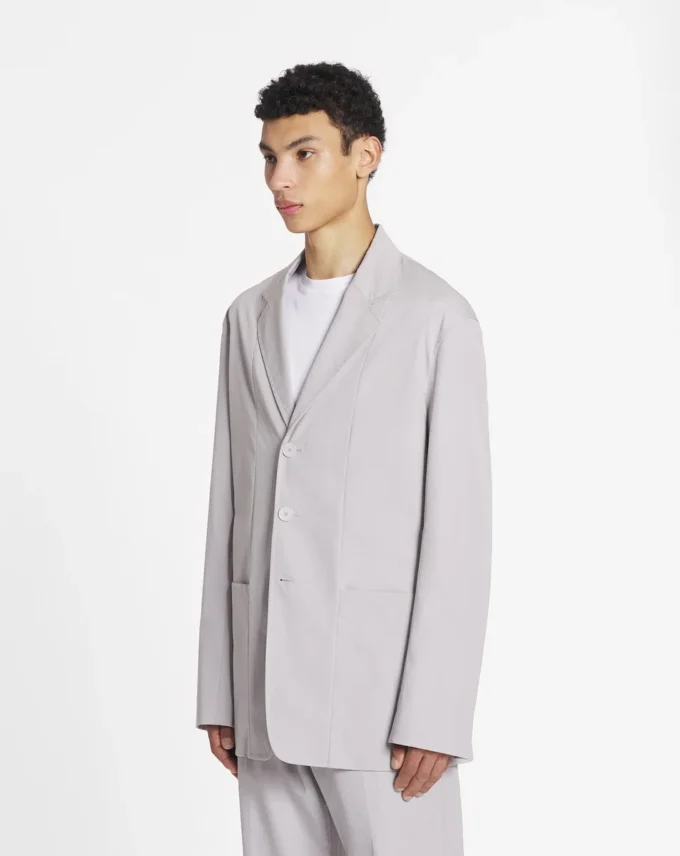 Veste droite en coton