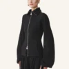 Veste en coton molletonné et cachemire