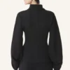 Veste en coton molletonné et cachemire